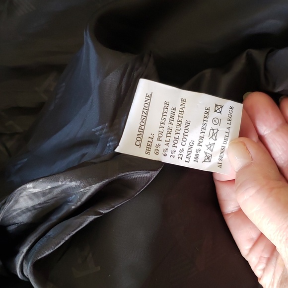 NWT A Emporio Collezione Vegan Leather Jacket Blazer - Picture 5 of 7